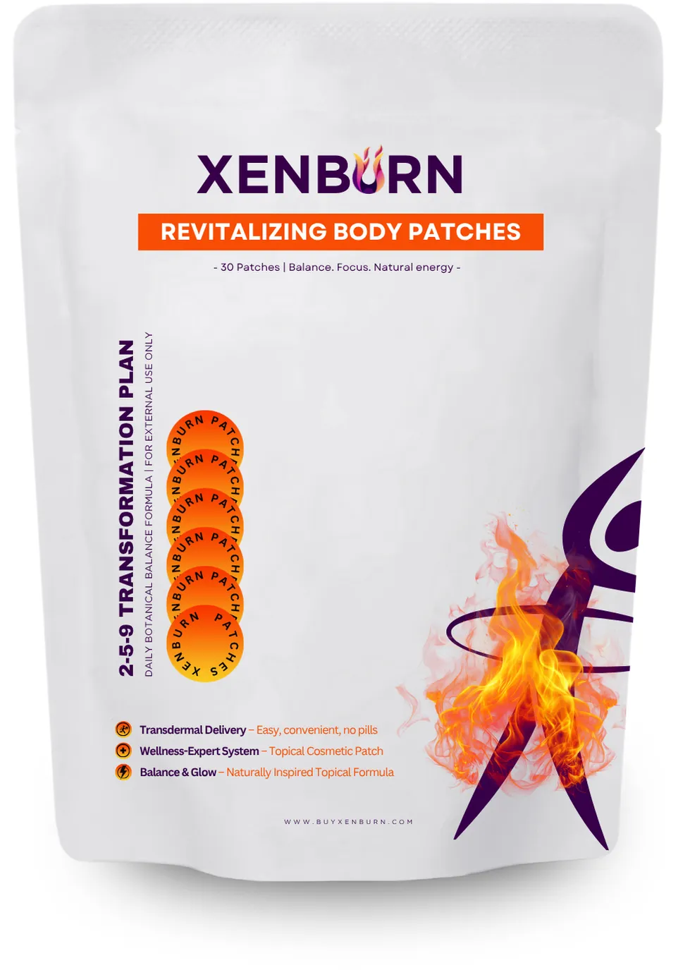 XenBurn XenBurn patches in packaging